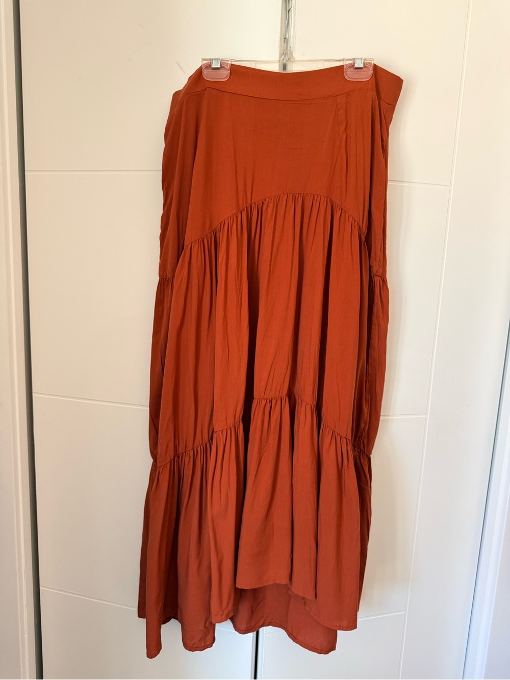 Flowy Midi Asymmetrical Skirt